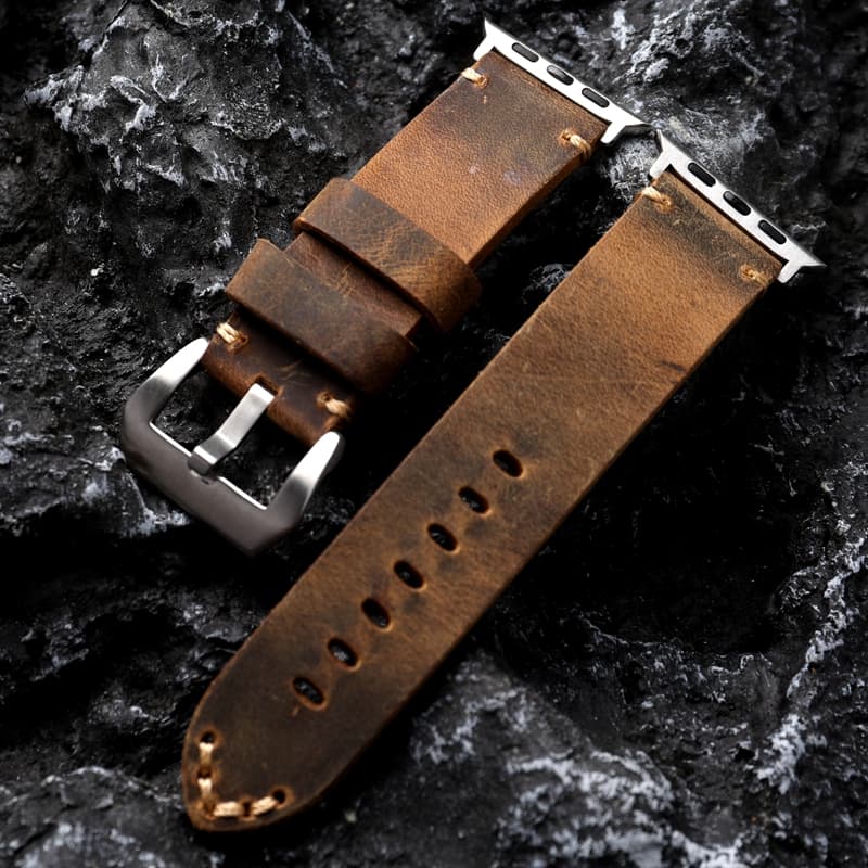 Handmade Thickened Cowhide Strap with Rough