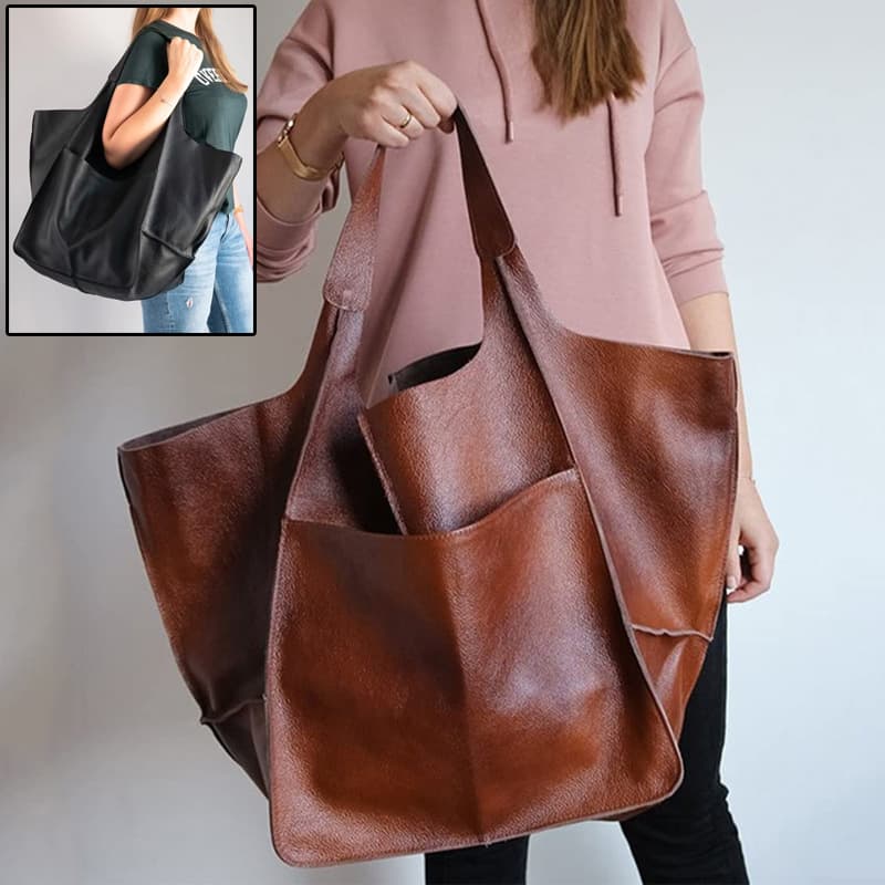 Vintage Handbags Pu Soft Leather Big